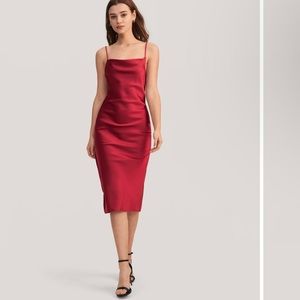 Lilysilk Red Mulberry Silk Slip Dress